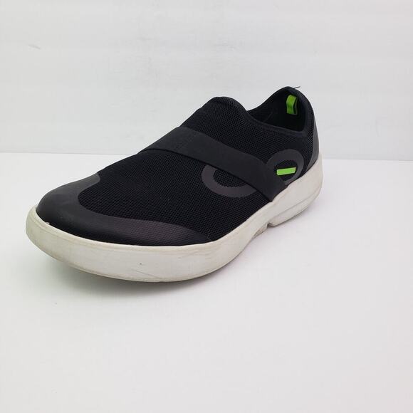 Oofos OOmg Eezee Low Mens Size 13 Black Slip On Recovery Comfort Sneaker Shoes - Picture 2 of 11